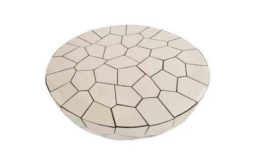 crazy cut coffee table, round