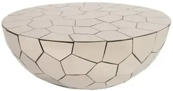 crazy cut coffee table, round