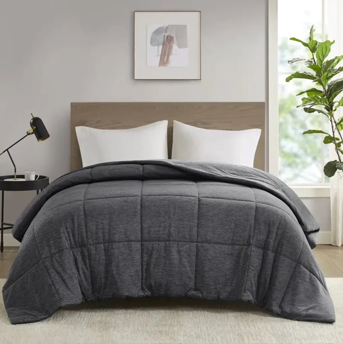 Comfort Cool Jersey Knit Oversized Down Alternative Comforter