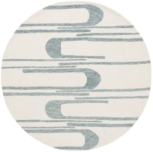 EBONY Hand Tufted 6' x 6' Round area rug