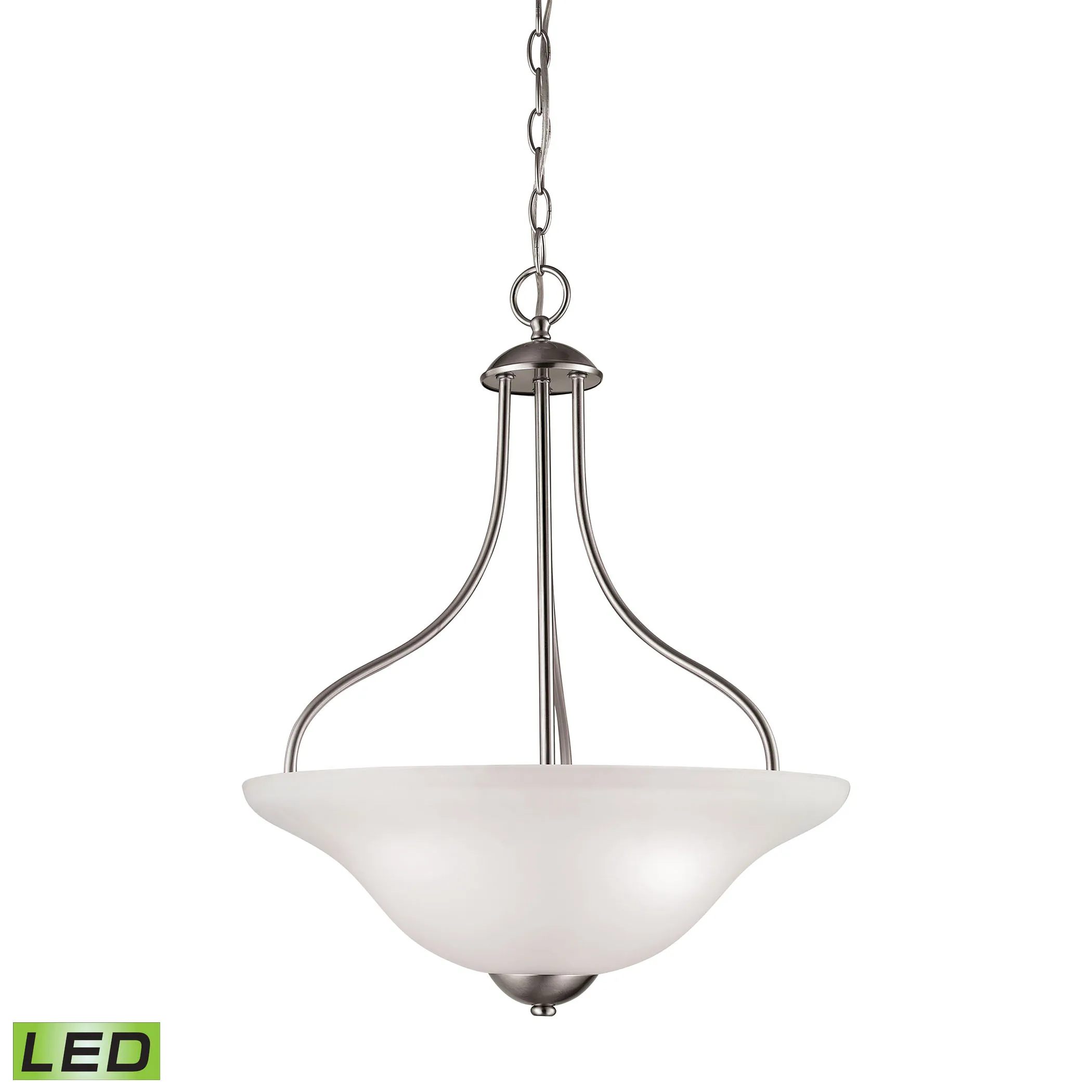 Conway 18" Wide 3-Light Pendant - Brushed Nickel