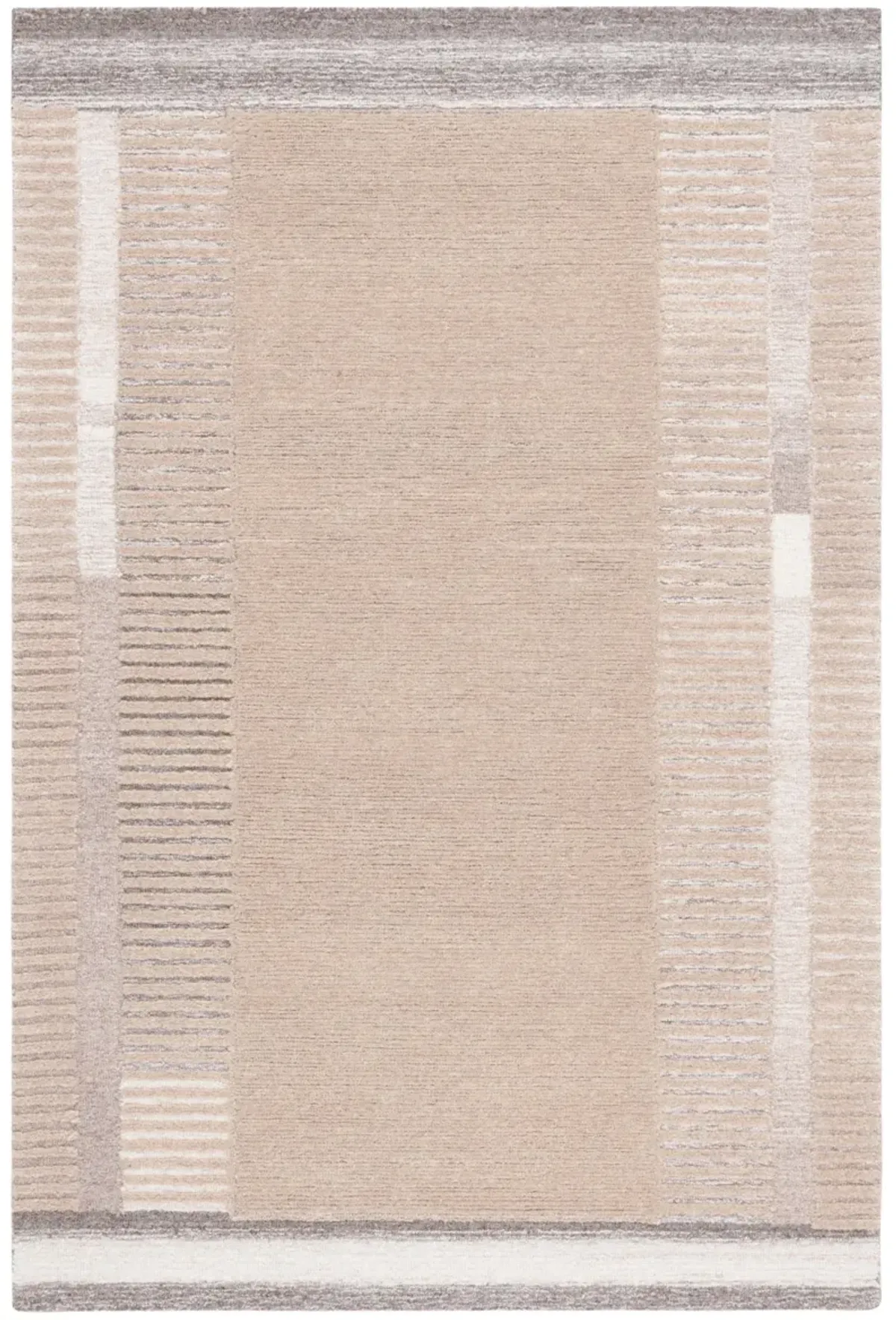 EBONY 607 BEIGE  6' x 9' Medium Rectangle Rug