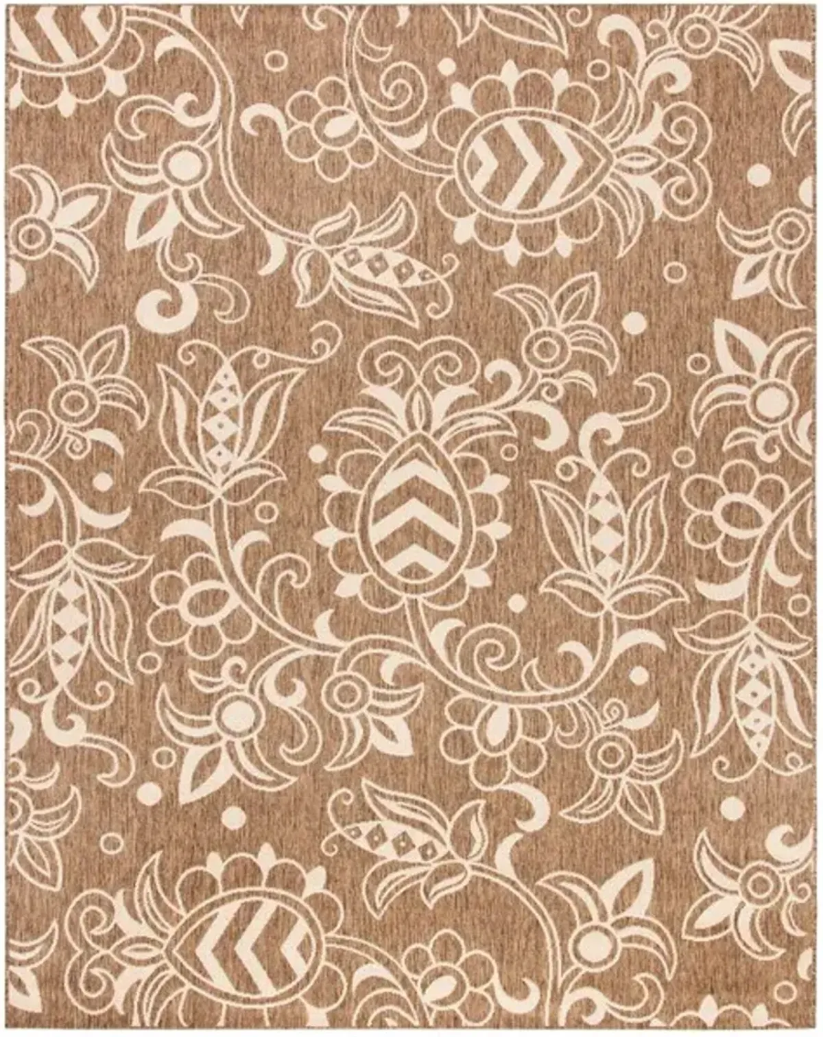 Safavieh BEACH HOUSE Collection BHS246T-4 Brown / Beige 4' X 6'