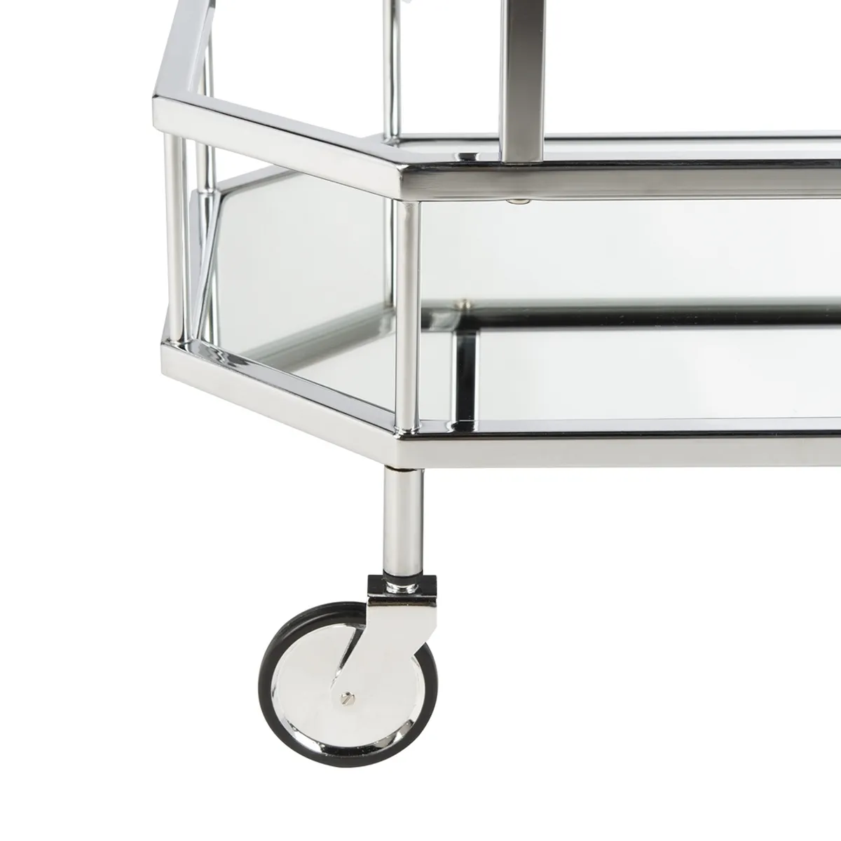 SILVA 2 TIER OCTAGON BAR CART