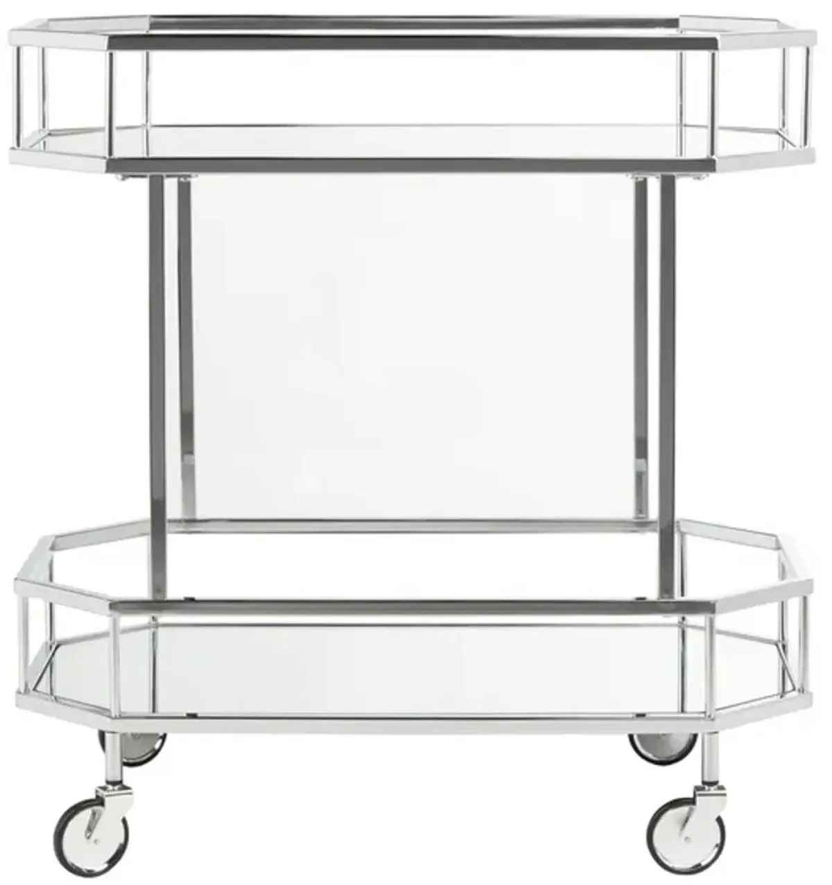 SILVA 2 TIER OCTAGON BAR CART