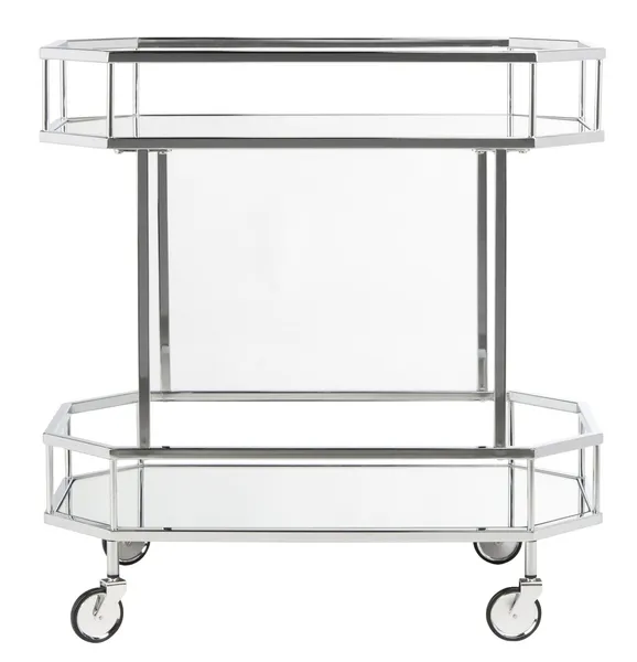 SILVA 2 TIER OCTAGON BAR CART