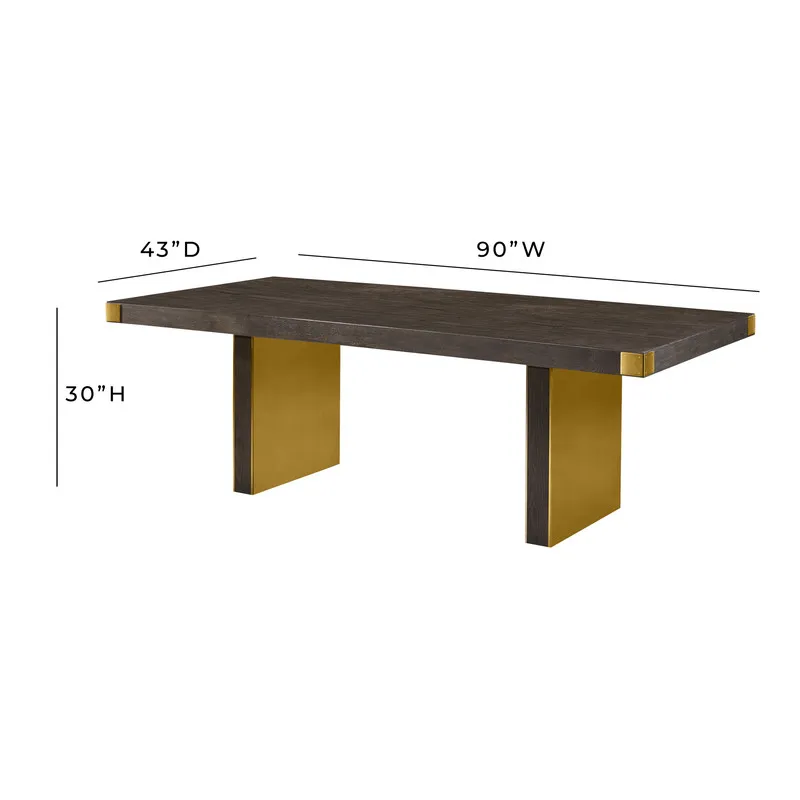 Selena Chocolate Brown Ash Dining Table