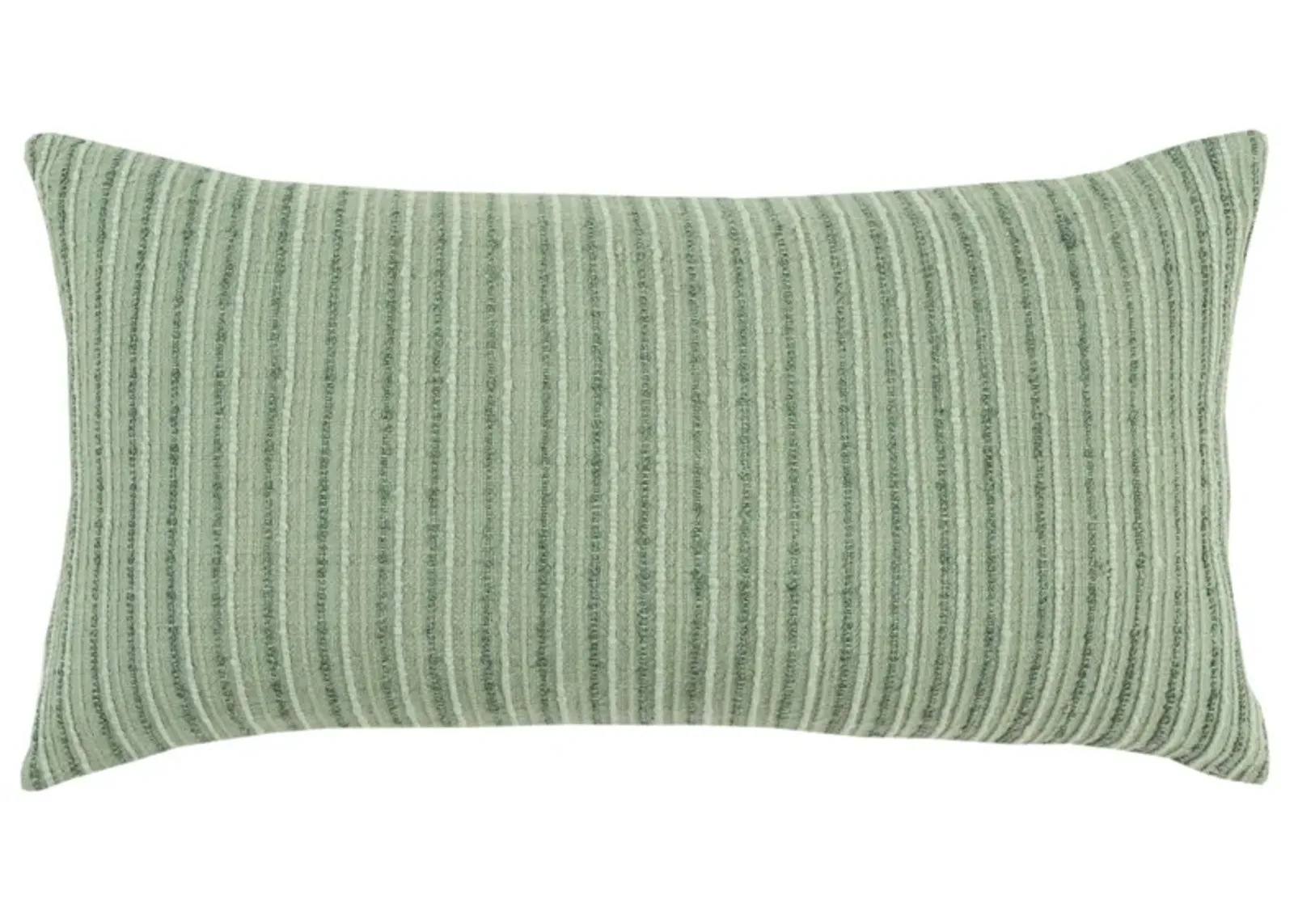 Stripe Patterned Solid Green  Pillow