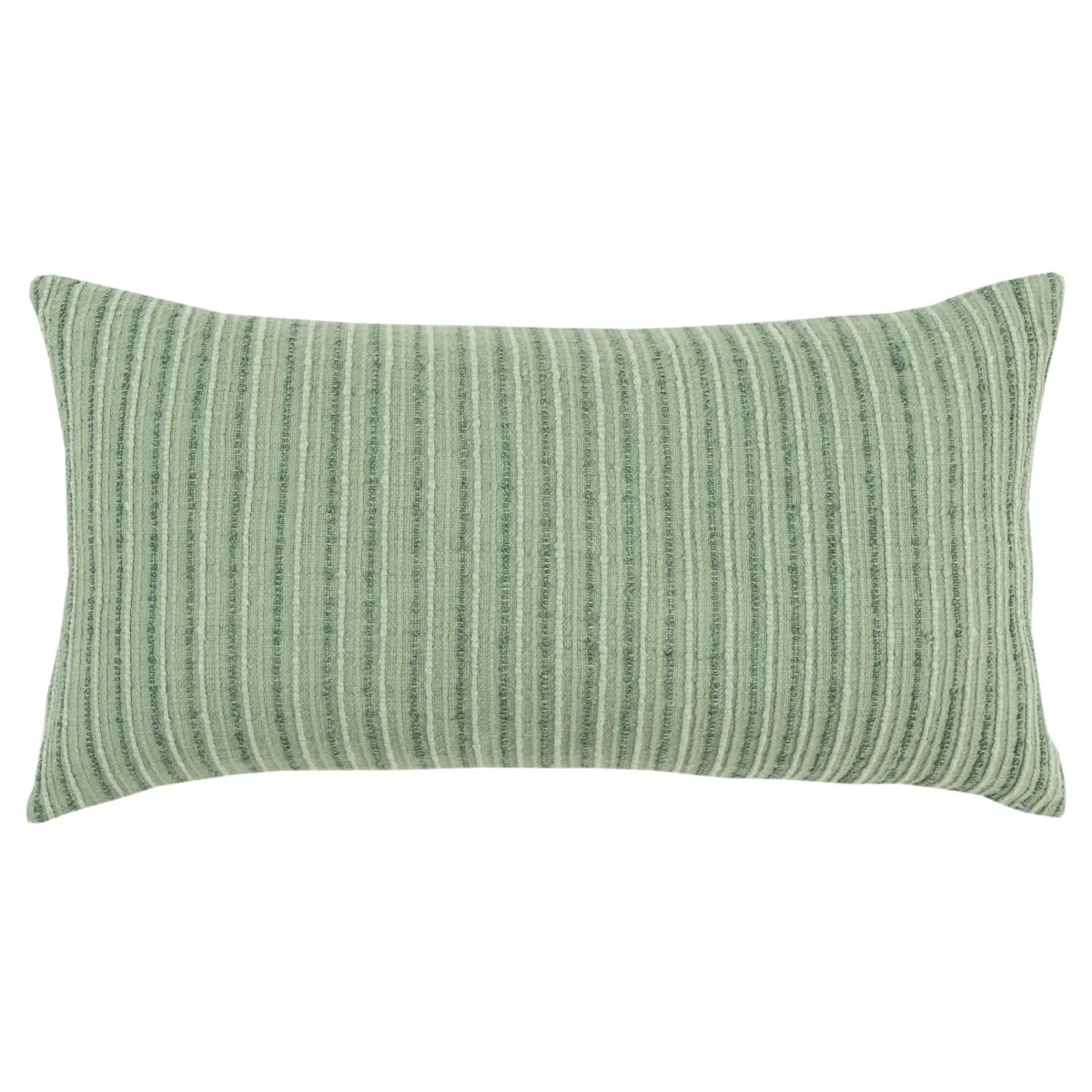 Stripe Patterned Solid Green  Pillow