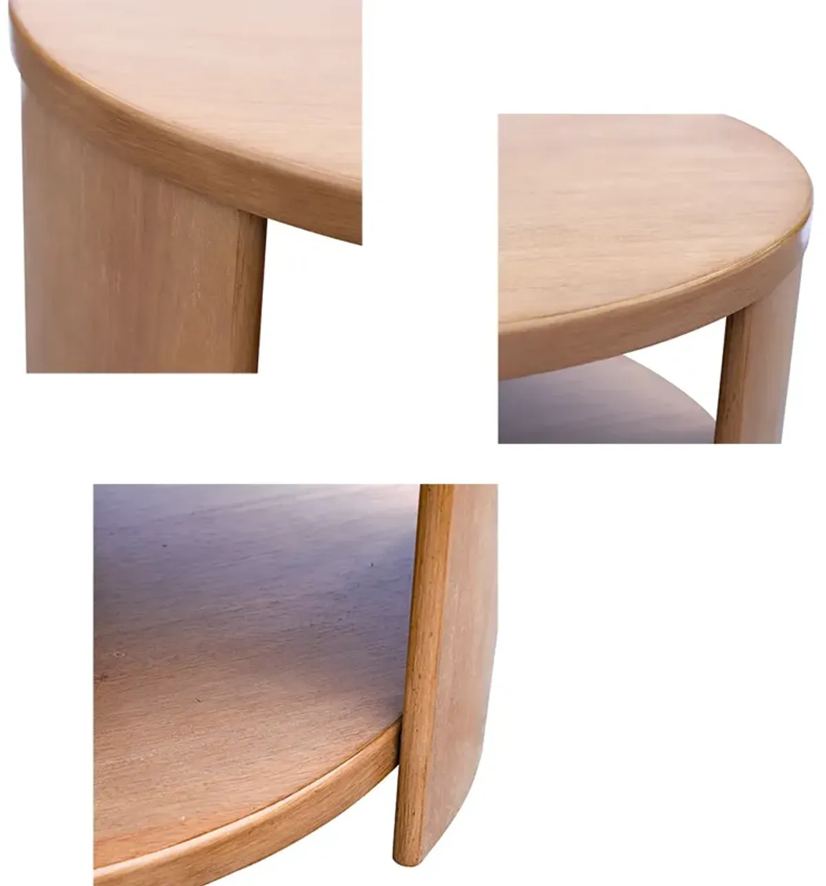 Skye Round Coffee Table with Shelf