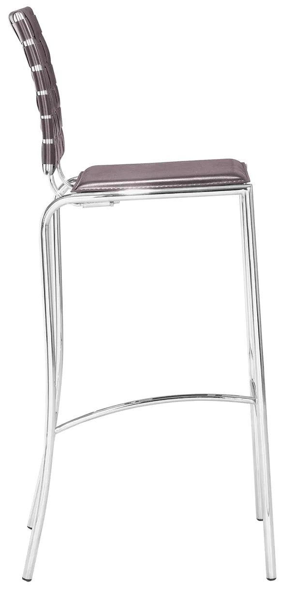 Criss Cross Barstool (Set of 2) Espresso