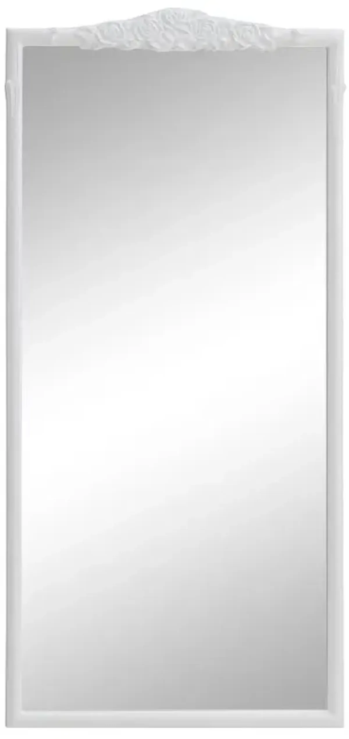 Sylvie French Provincial Rectangular Floor Mirror White