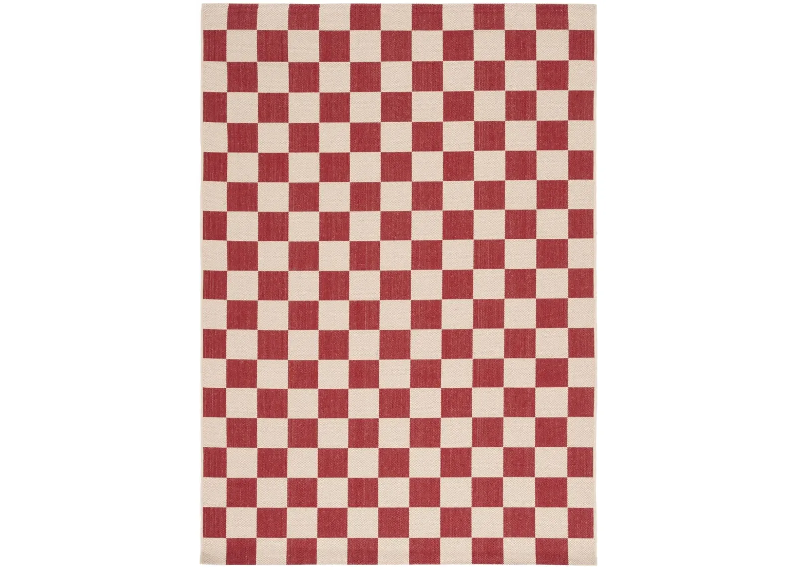 COURTYARD 6442 RED  5'-3' x 7'-6' Medium Rectangle Rug