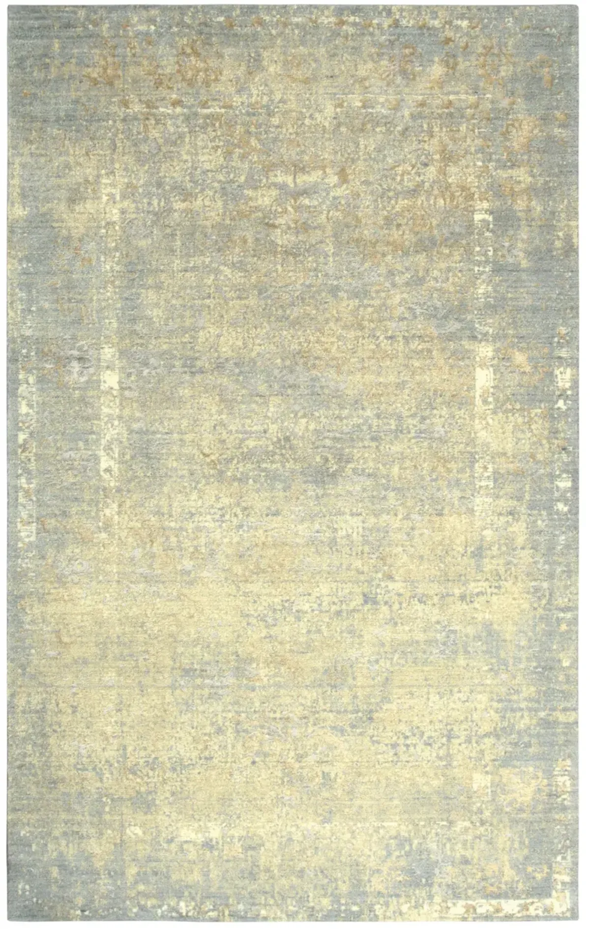Impressions Beige Classic/Modeled NZ Wool/Tencel Blend 2' x 3'  Rectangle Rug