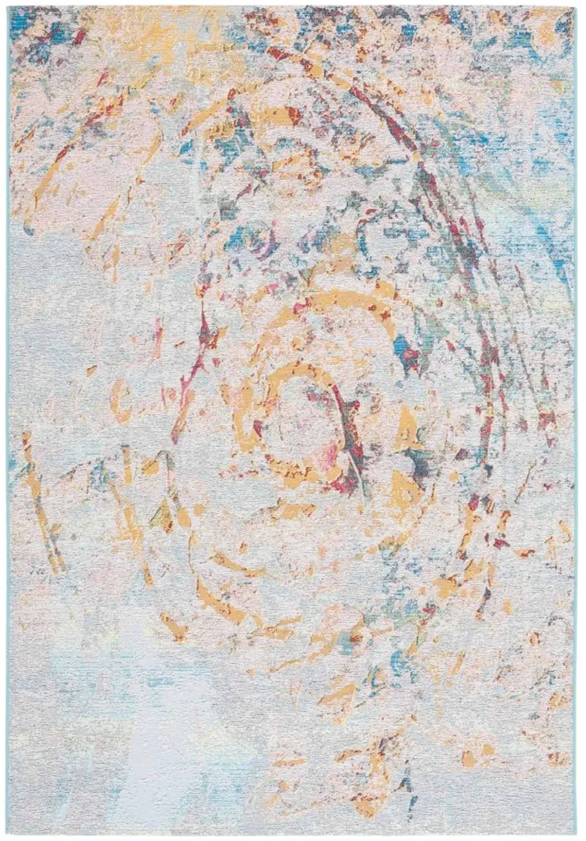 BARBADOS 538 Blue 4' X 6' Small Rectangle Rug