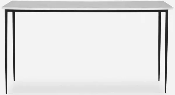 Nightfall White Marble Console Table