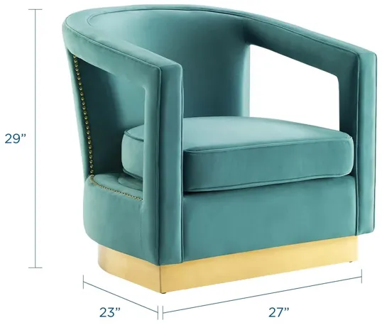 Frolick Performance Velvet Armchair