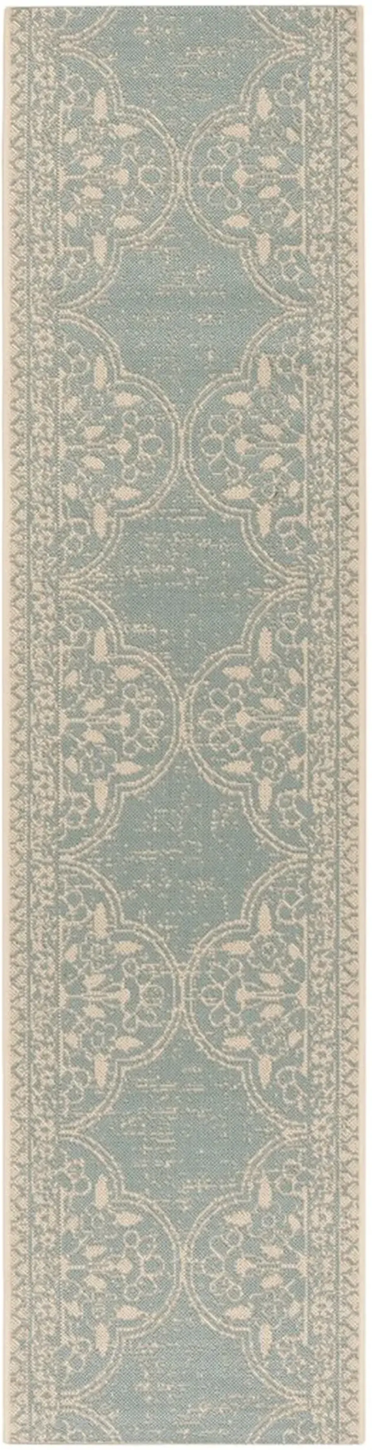 BEACH HOUSE 174 Blue 2'-2' X 6' Runner Rug