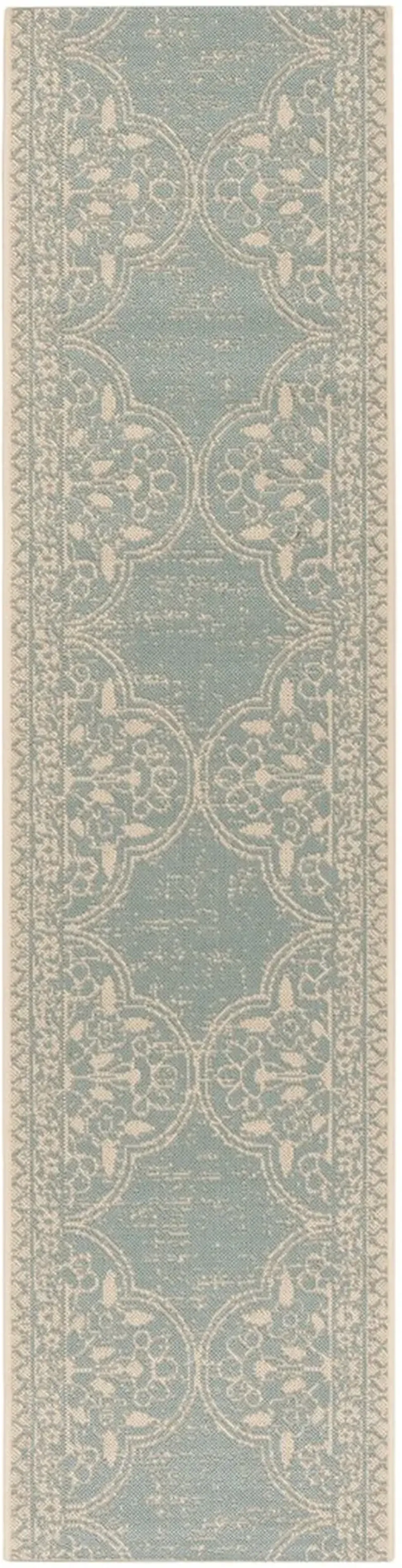 BEACH HOUSE 174 Blue 2'-2' X 6' Runner Rug