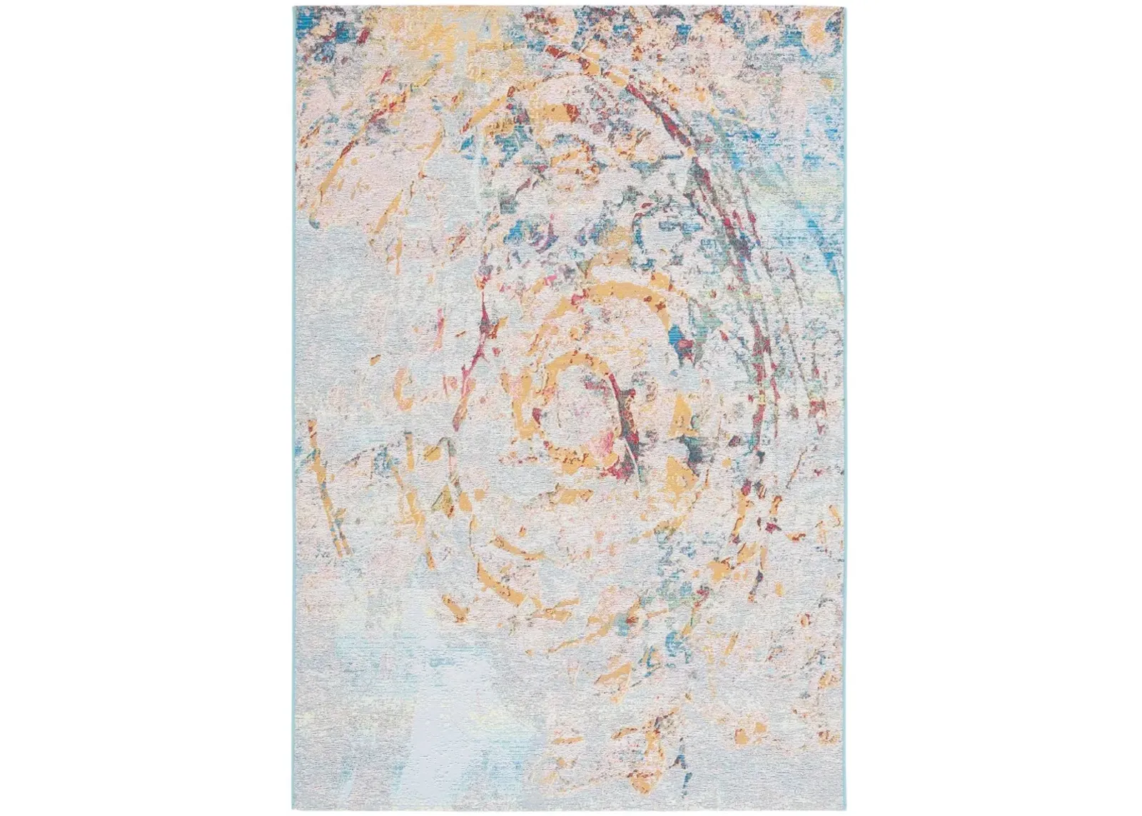 BARBADOS 538 Blue 4' X 6' Small Rectangle Rug