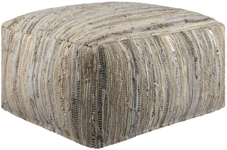 Anthracite 13"H x 24"W x 24"D Pouf