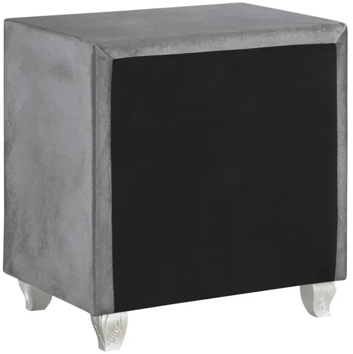 Deanna 2-drawer Rectangular Nightstand Grey