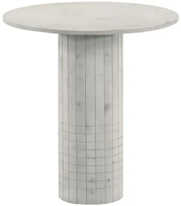 Brennon round Side End Table