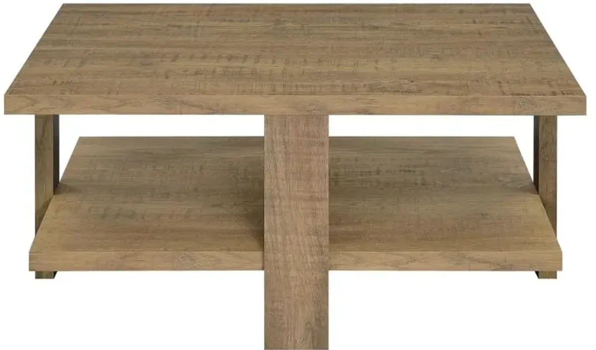 Cohen Square Coffee Table with Shelf