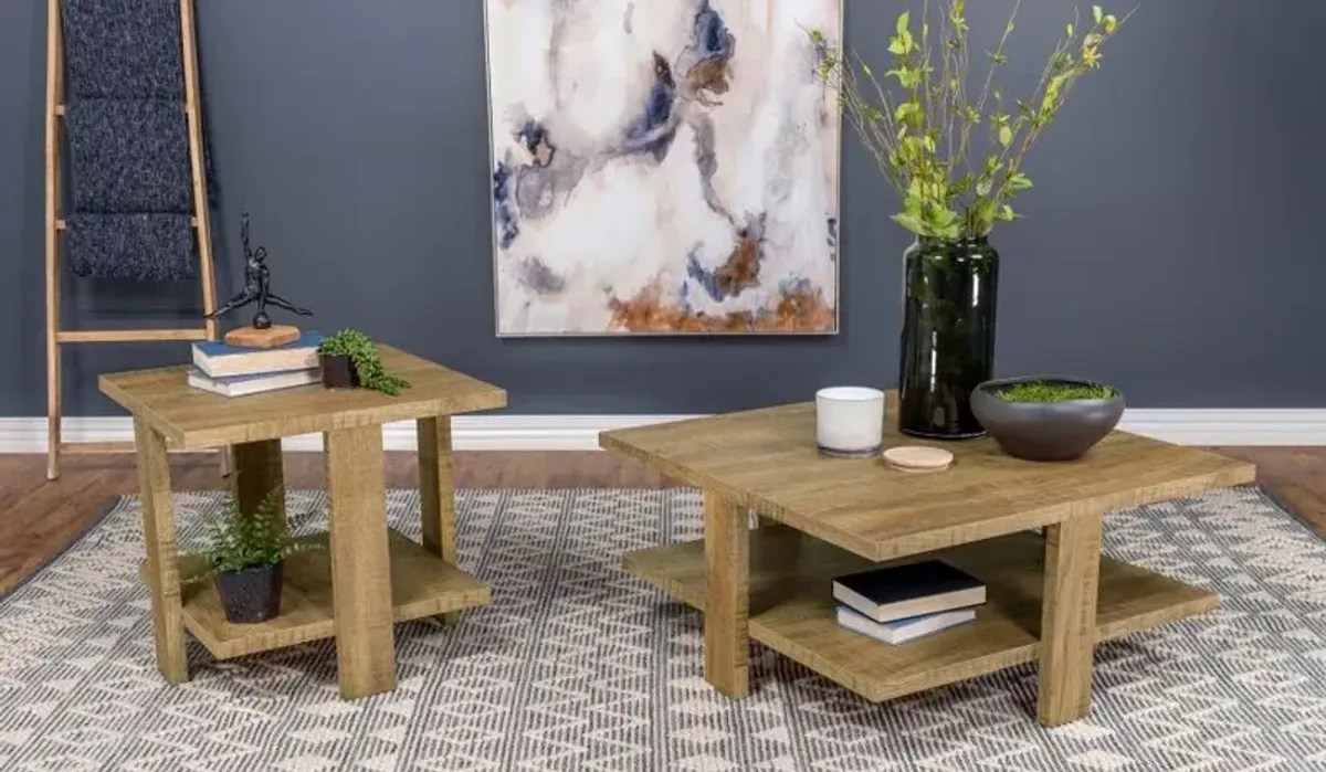 Cohen Square Coffee Table with Shelf