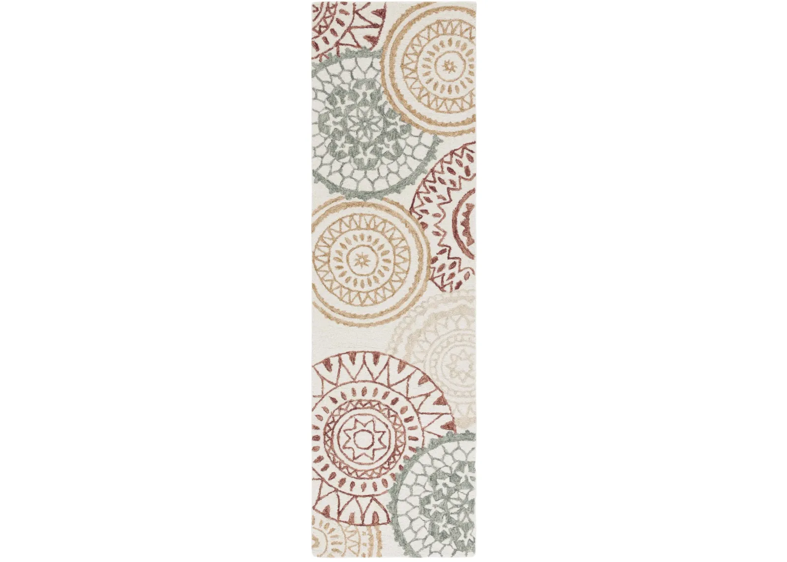 METRO 376 IVORY  2'-3' x 8' Runner Rug