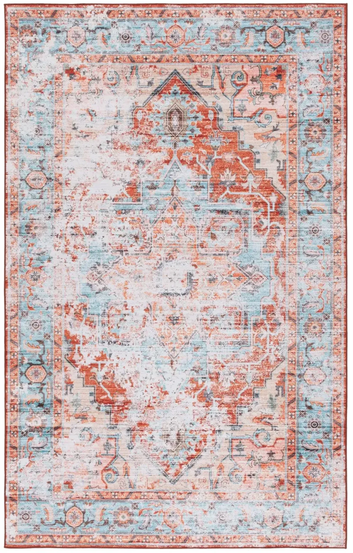 TUCSON 928 TURQUOISE  3' x 5' Small Rectangle Rug