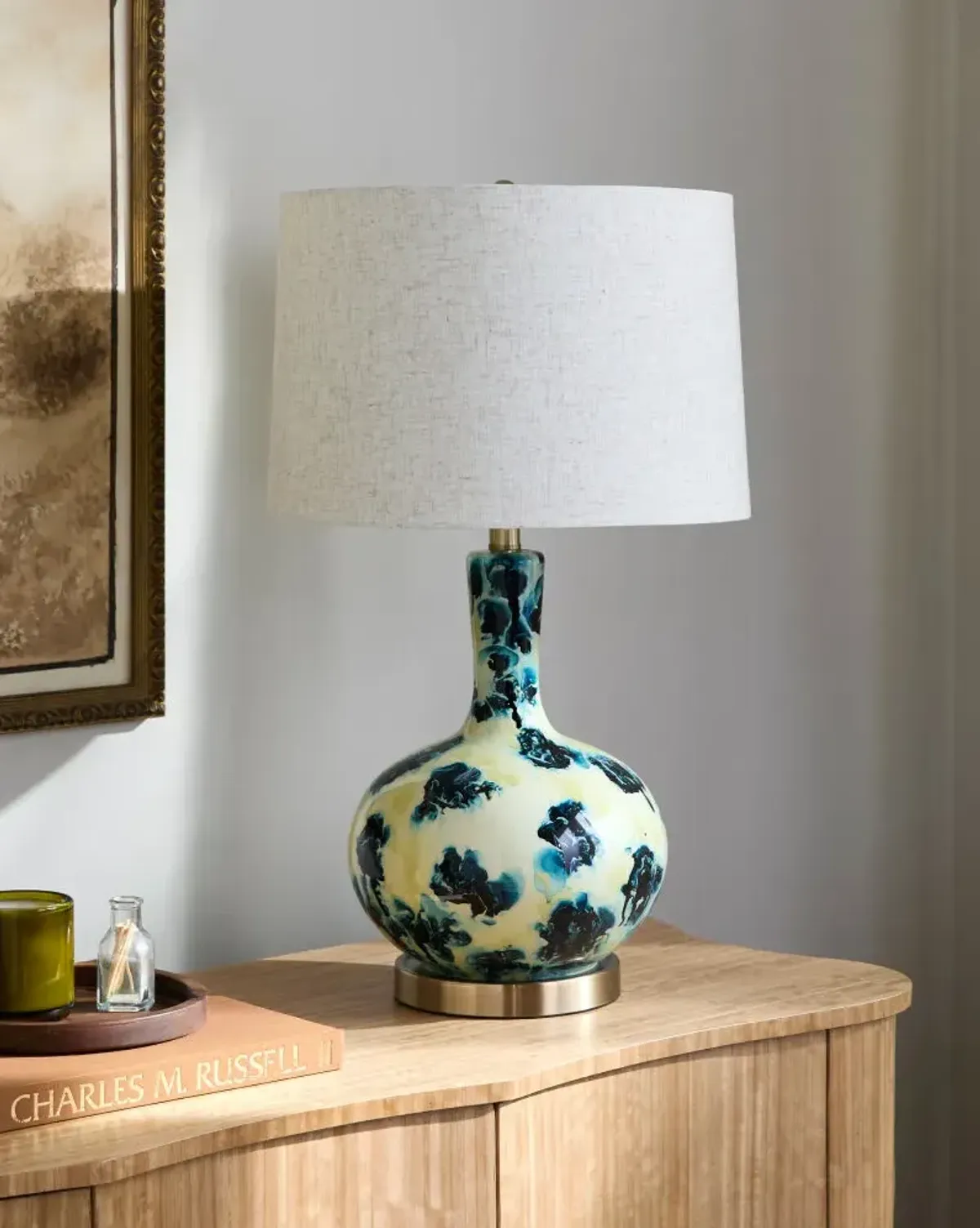 Snicarte SNR-013 26"H x 15"W x 15"D Accent Table Lamp