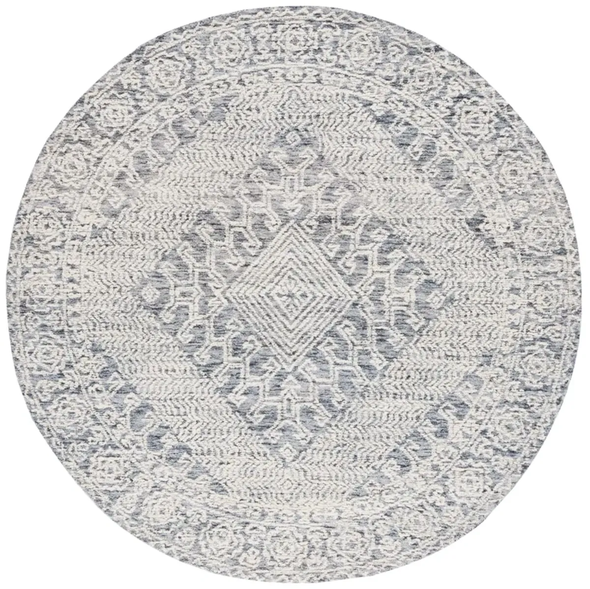 TEXTURAL Hand Tufted 6' x 6' Round area rug