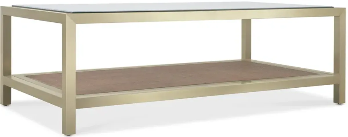 Melange Raising Cane Cocktail Table
