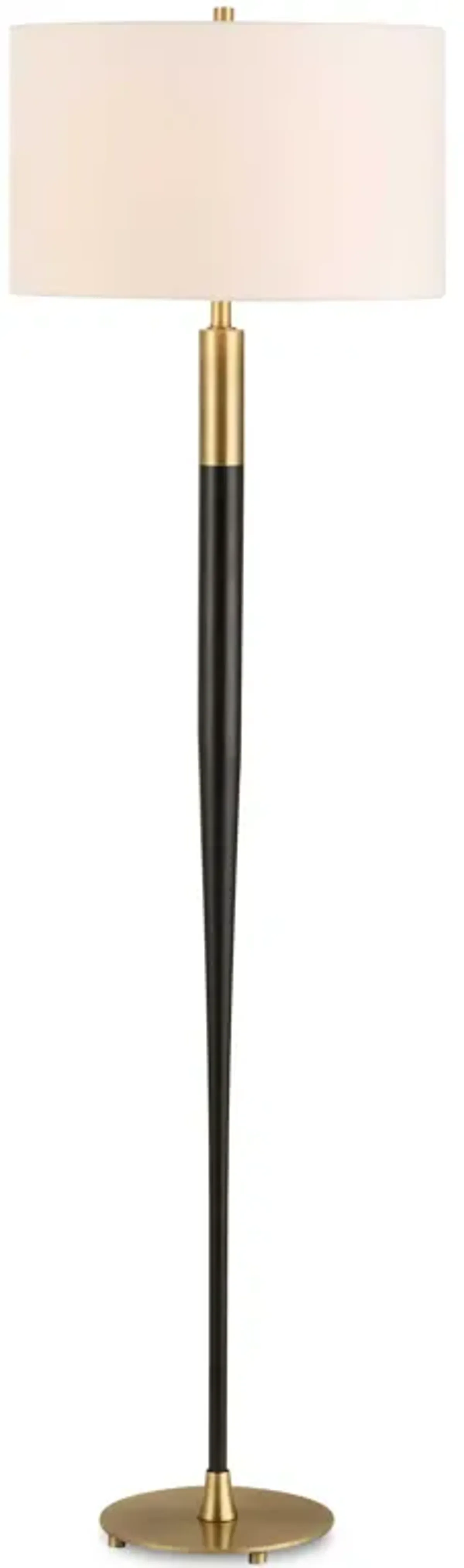 Stowe Satin Black Floor Lamp