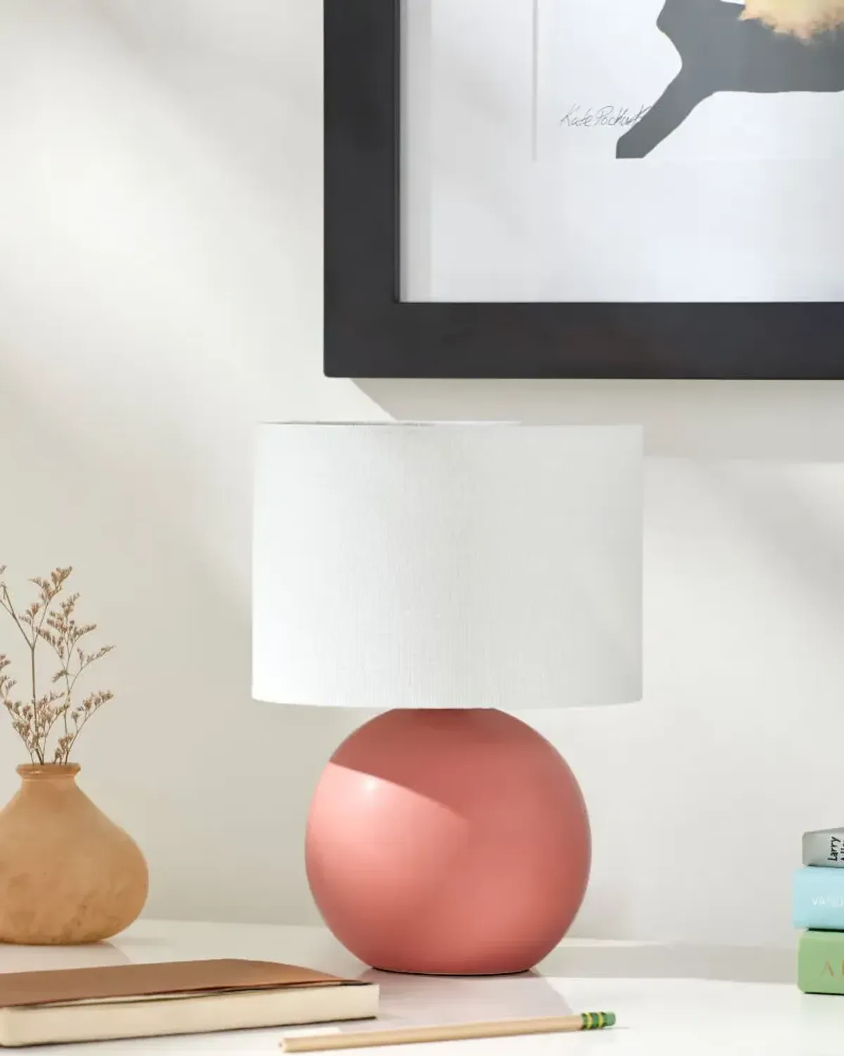 Elio ELI-023 10"H x 8"W x 8"D Accent Table Lamp