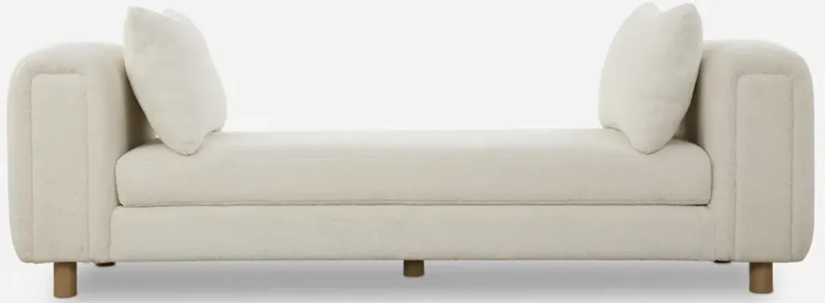 Repose Oversized Ivory Bench