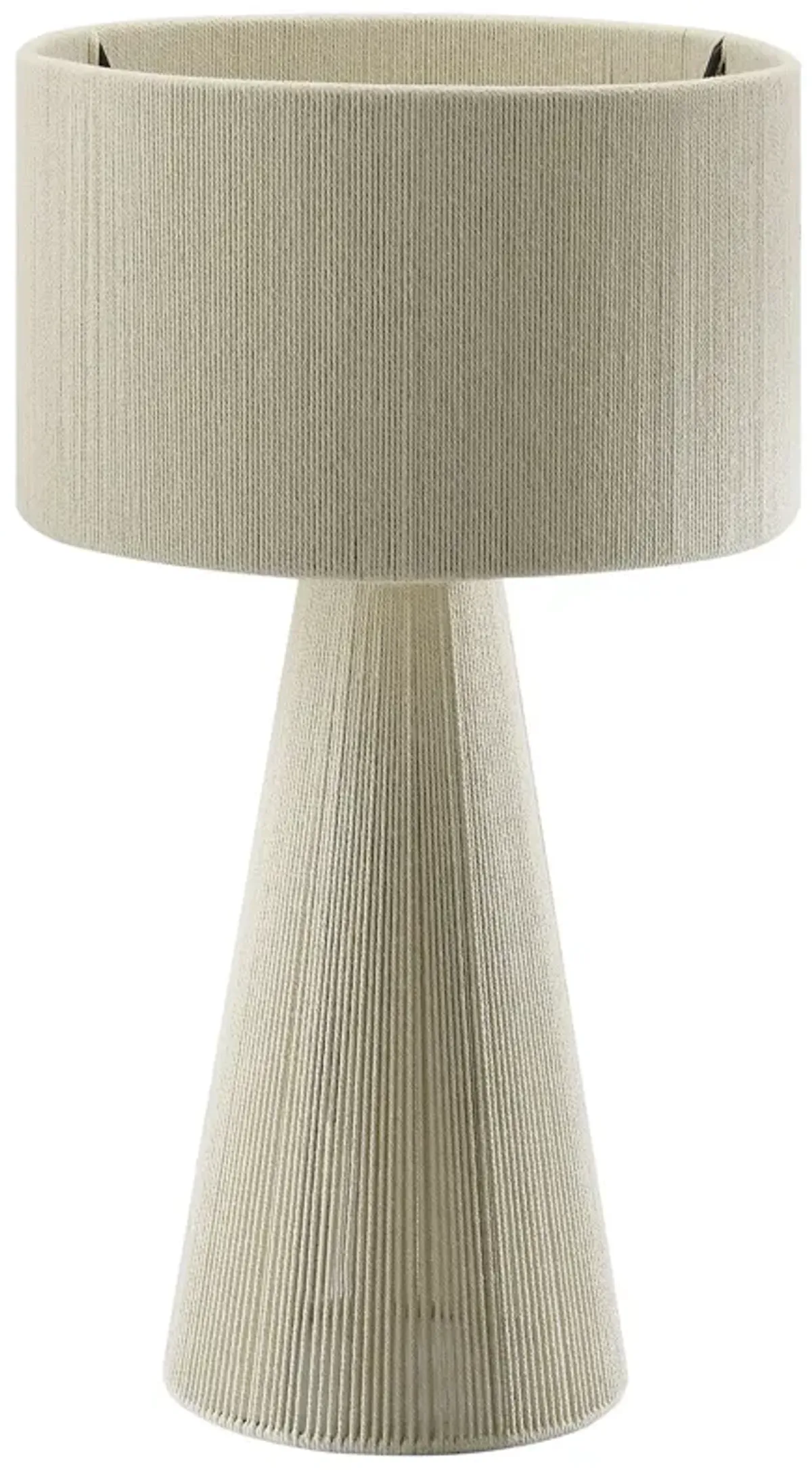 Gia Handwoven Cotton Thread Striped or Plain Table Lamp