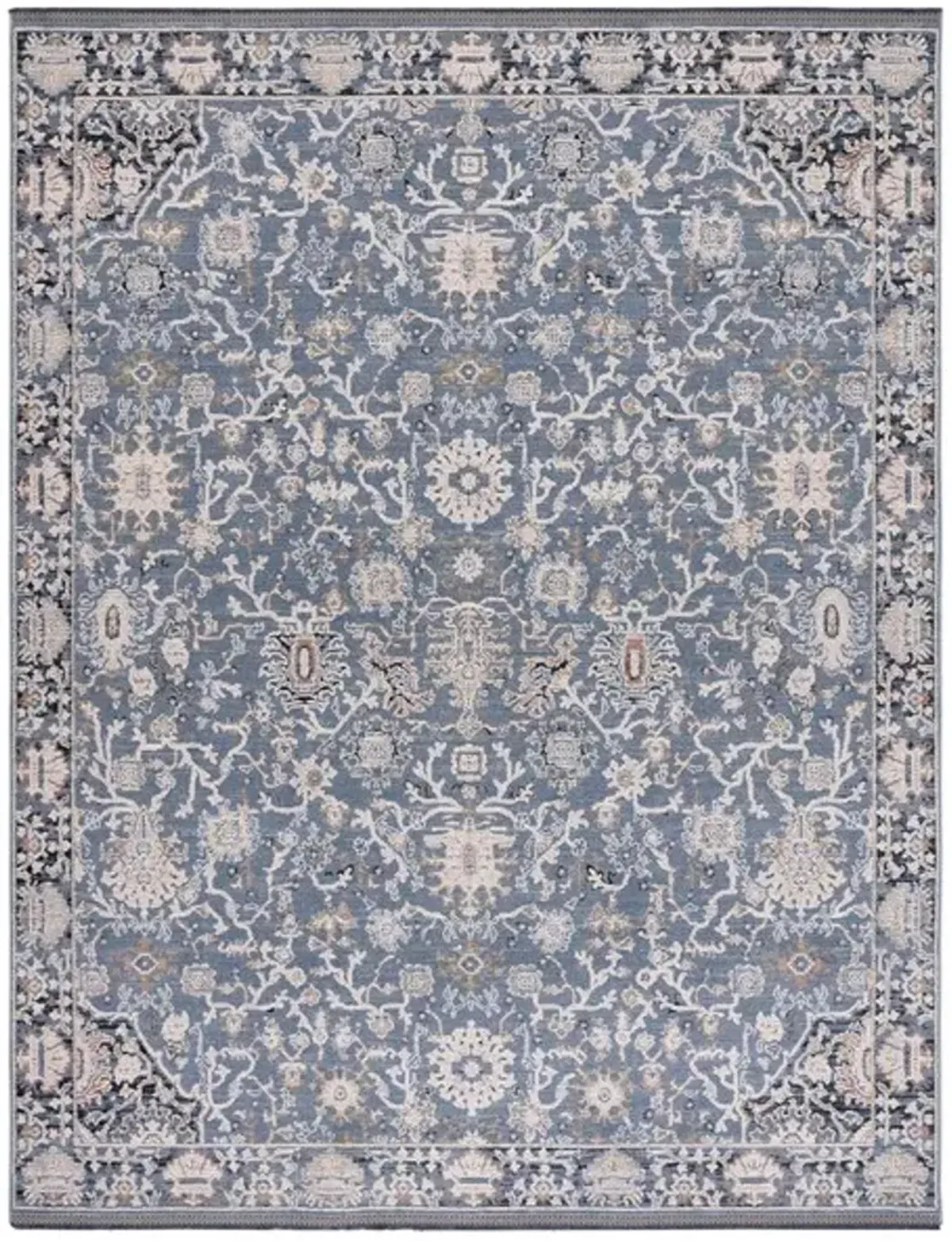 VIVALDI 561 Blue  8' X 10' Large Rectangle Rug