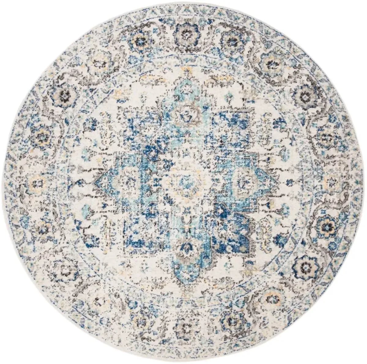 MADISON 603 TURQUOISE  10' x 10' Round Round Rug