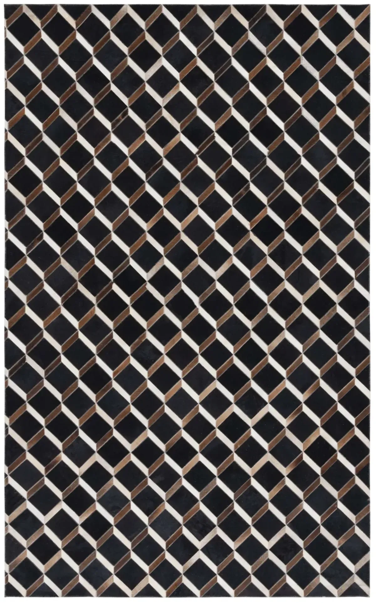 STUDIO LEATHER Hand Woven 6' x 9' area rug
