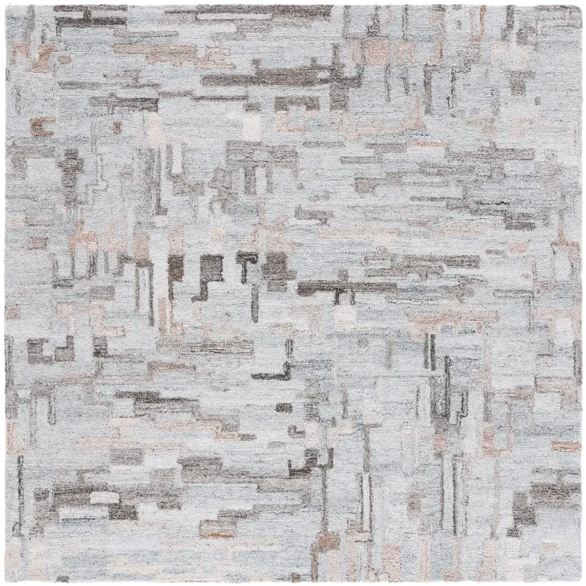 ABSTRACT Hand Tufted 6' x 6' Square area rug
