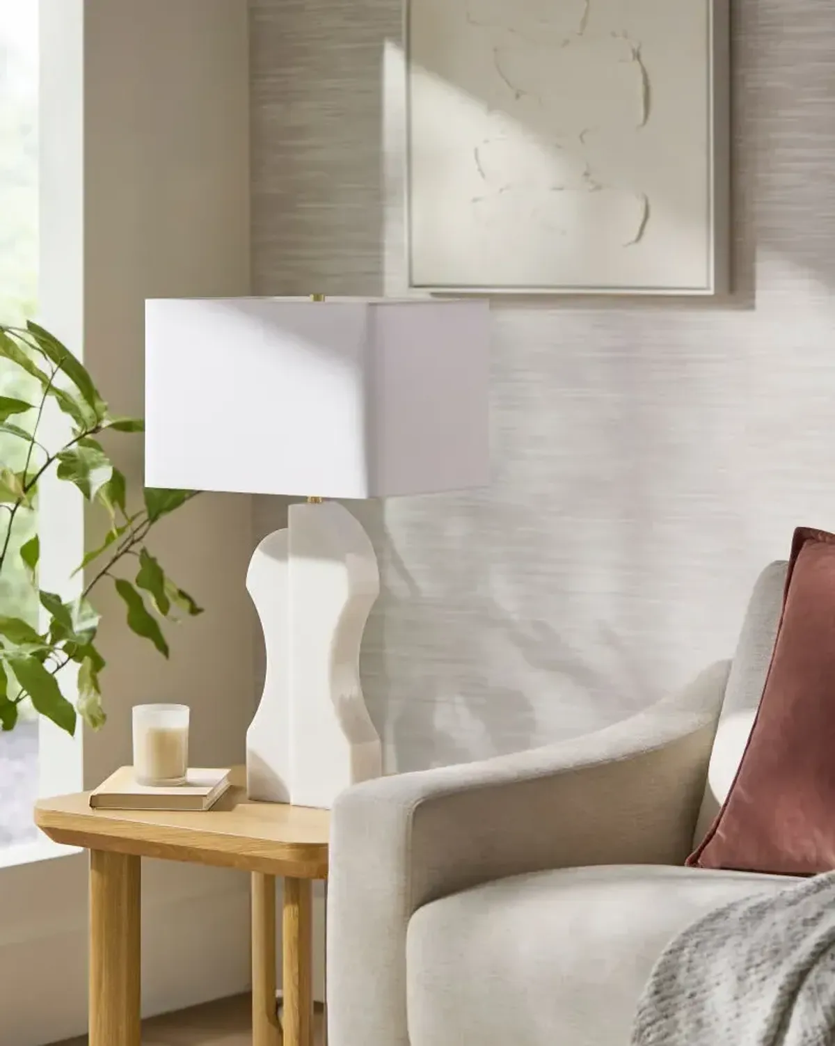 Setubal STB-001 28"H x 11"W x 16"D Accent Table Lamp