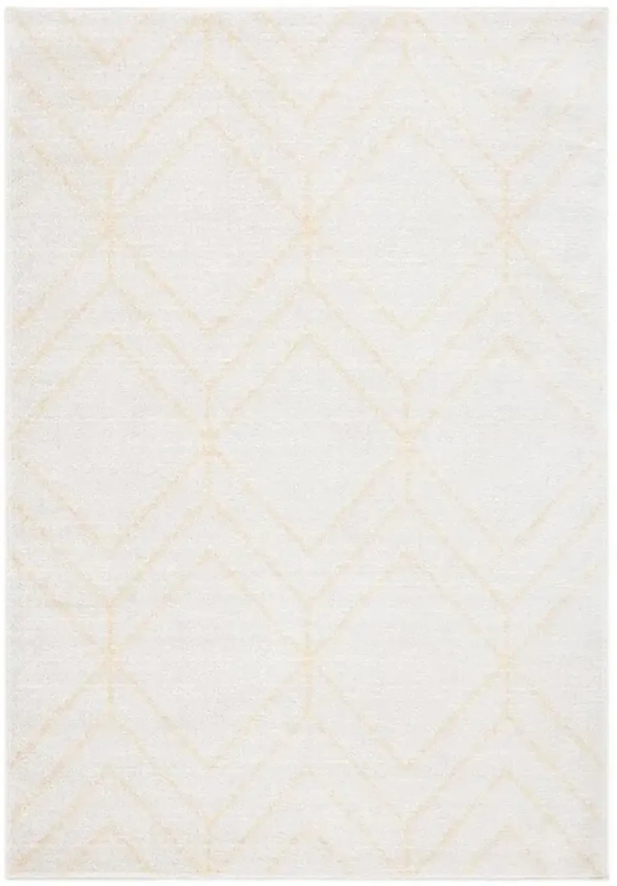 ADIRONDACK Contemporary Ivory / Gold 4' X 6' Powerloomed Rug