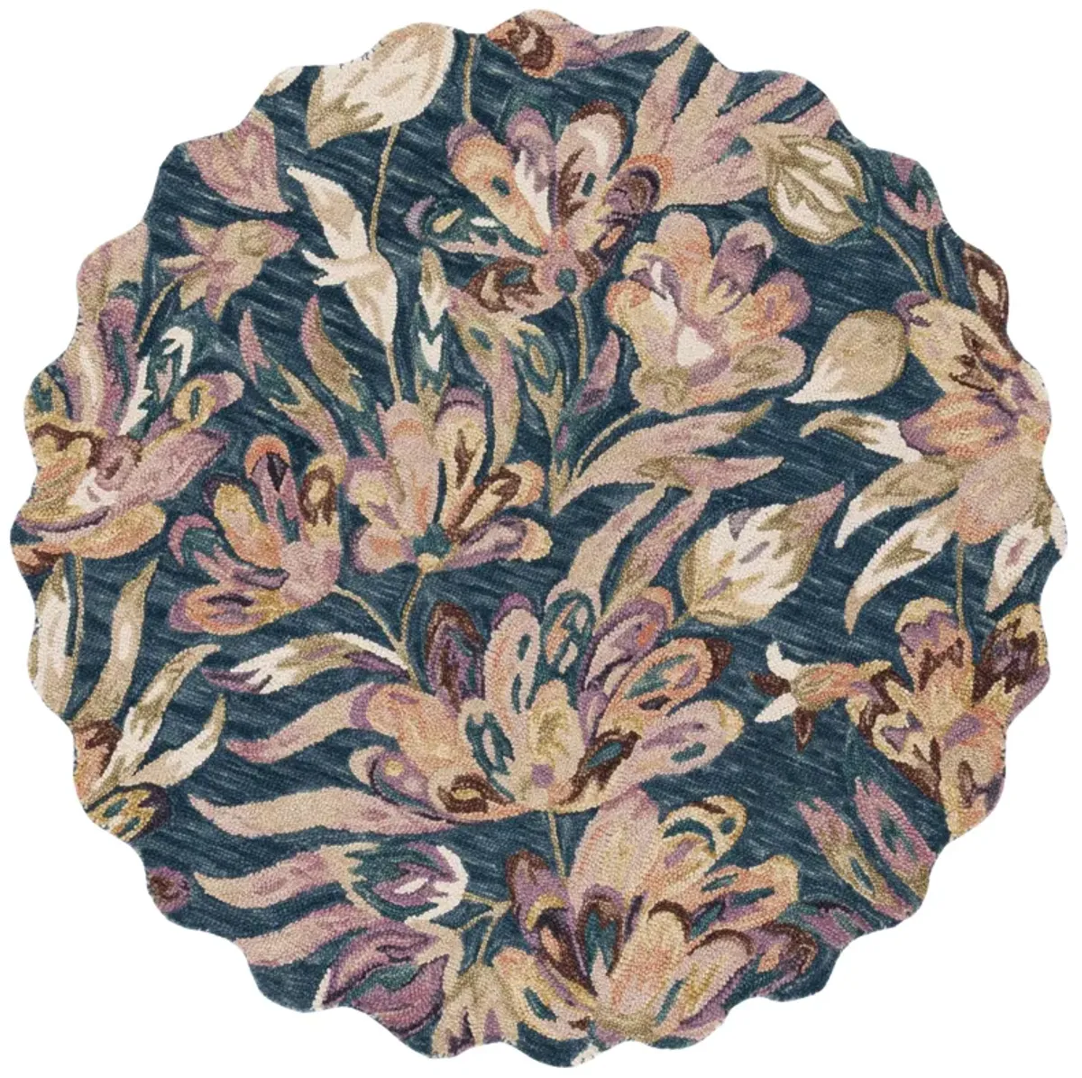 BLOSSOM Hand Tufted 6' x 6' Round area rug