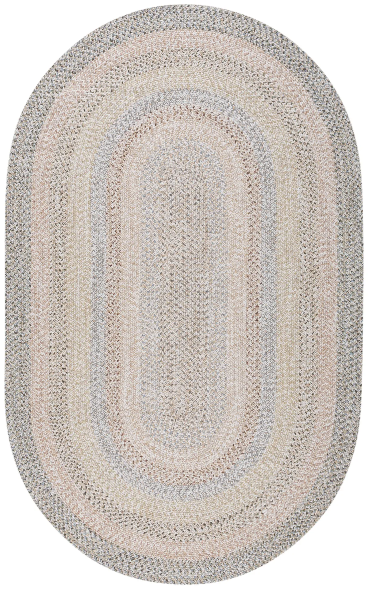 BRAIDED Hand Woven 8' x 10' Oval area rug