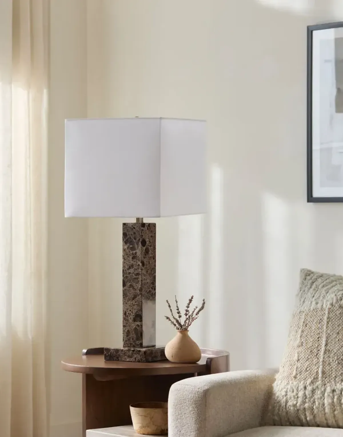 Marzia MZI-007 29"H x 12"W x 12"D Accent Table Lamp