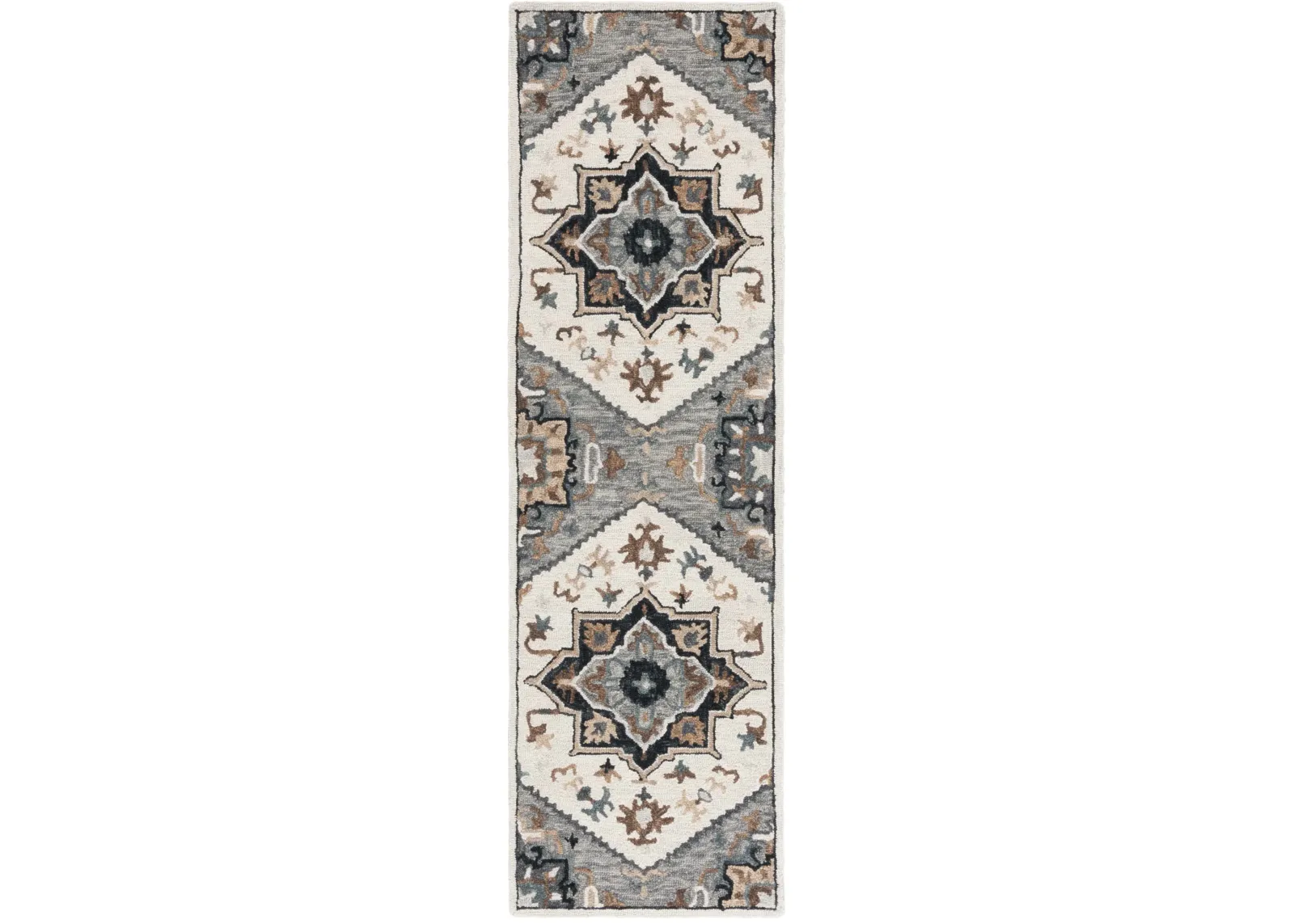 HERITAGE 552 IVORY  2'-3' x 8' Runner Rug