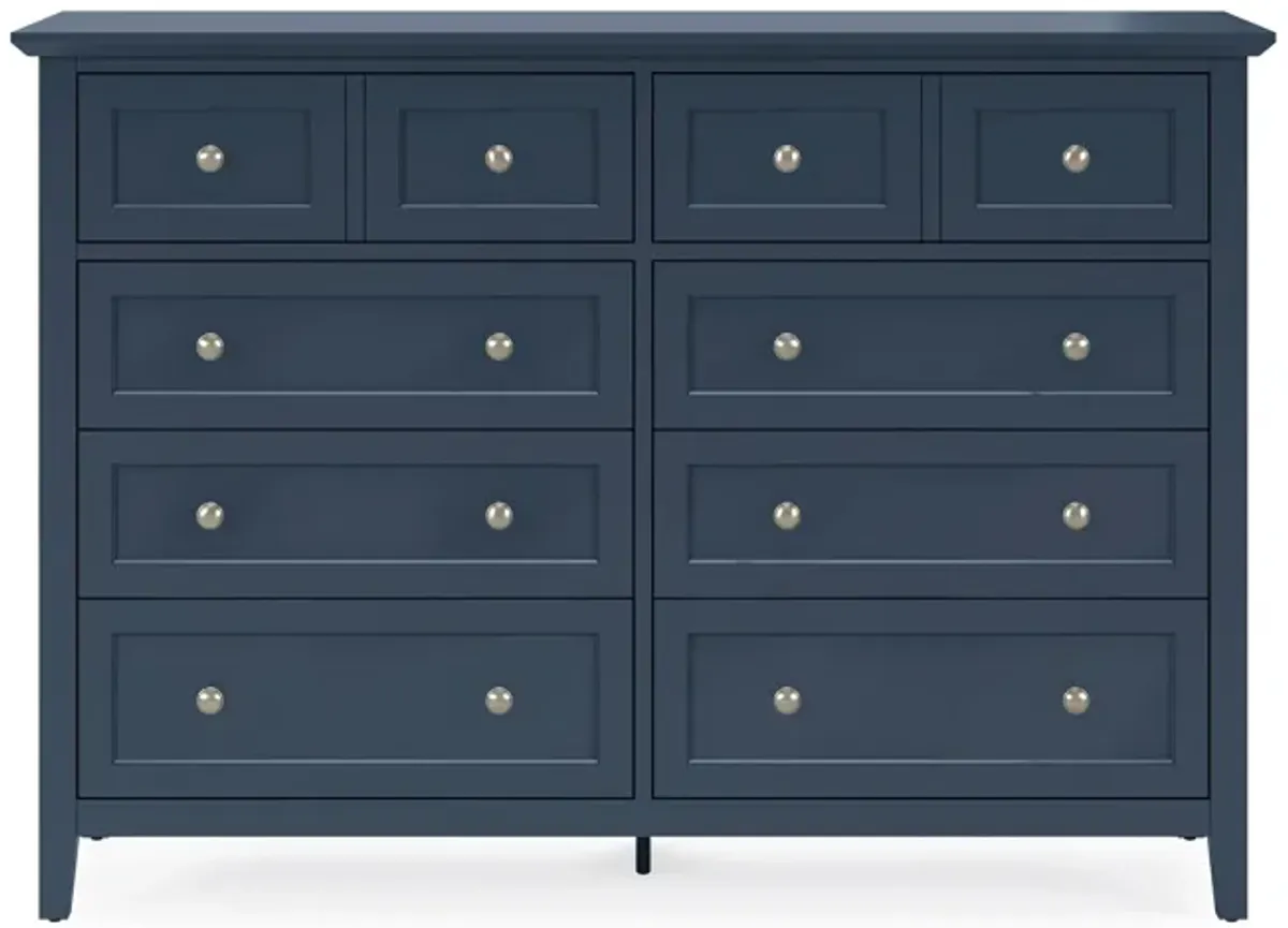 Grace Eight Drawer Dresser in Blueberry (2024)