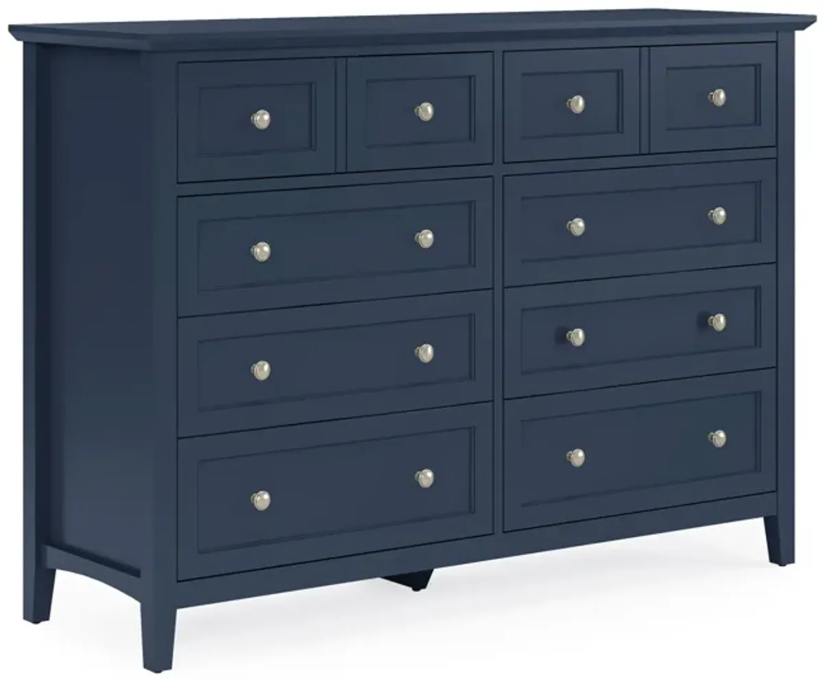 Grace Eight Drawer Dresser in Blueberry (2024)